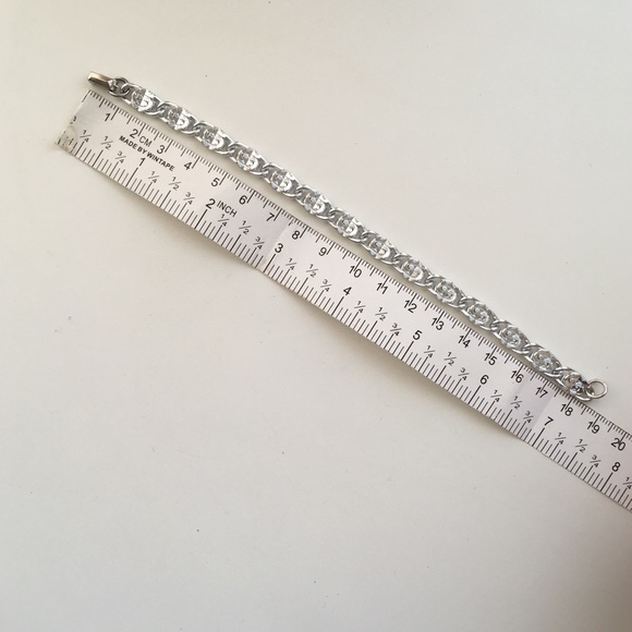 Classic Silver Etched S Link Bracelet - Picture 5 of 5